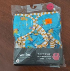 5/20 NWT Kushies swimsuit diaper small (6-14lbs)